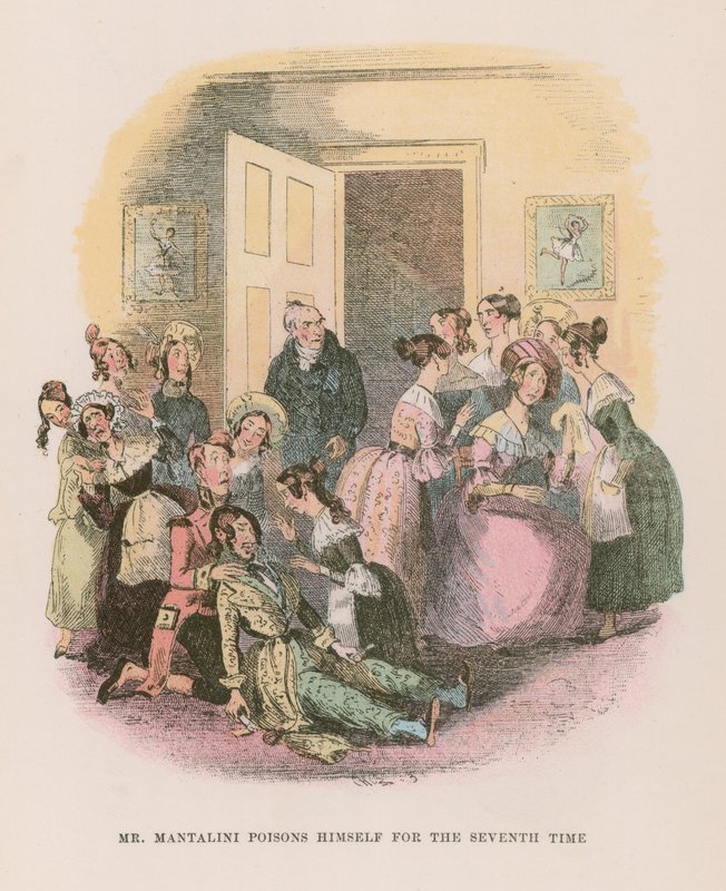 Illustration för Nicholas Nickleby av Hablot Knight Browne