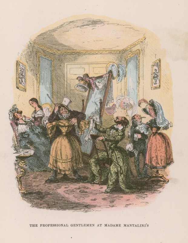 Illustration för Nicholas Nickleby av Hablot Knight Browne