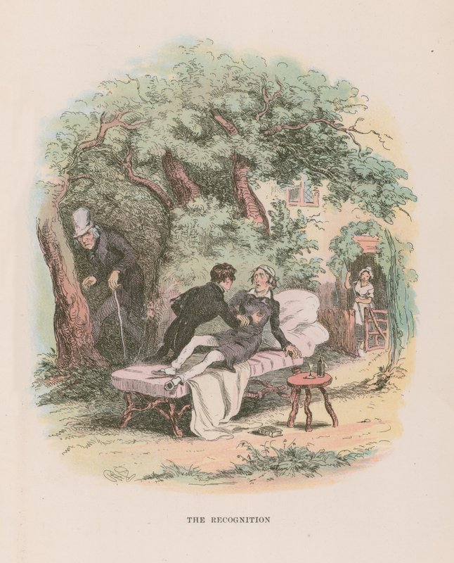 Illustration för Nicholas Nickleby av Hablot Knight Browne