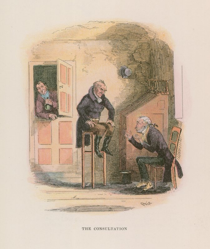 Illustration för Nicholas Nickleby av Hablot Knight Browne