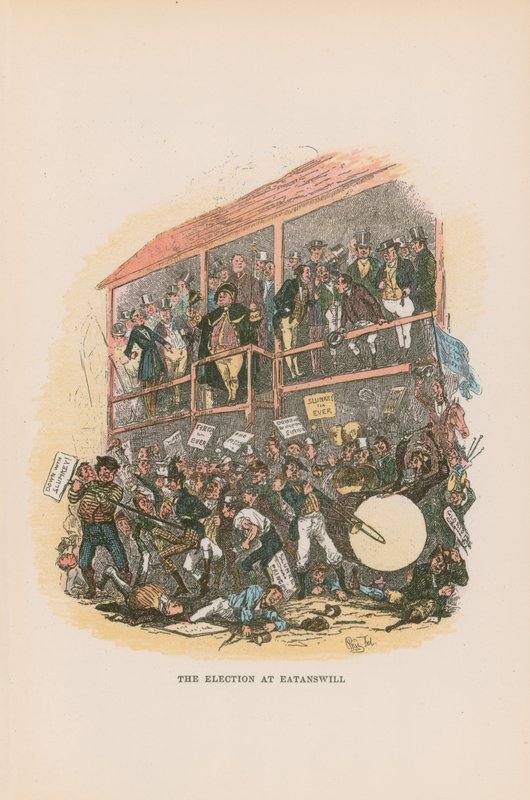 Illustration för Pickwick Papers av Hablot Knight Browne