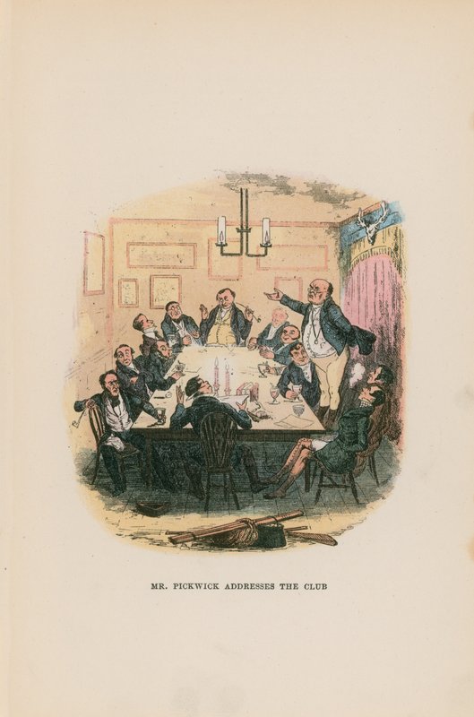 Illustration för Pickwick Papers av Hablot Knight Browne