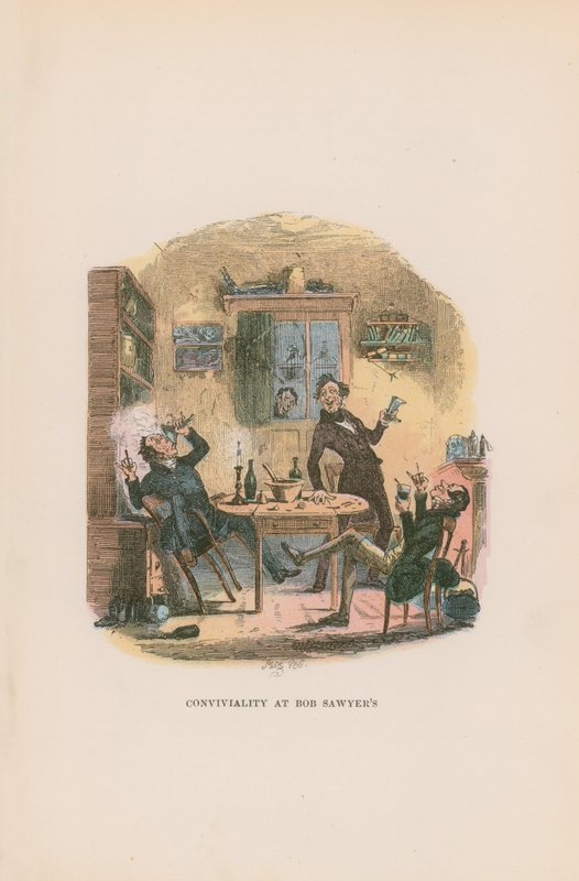 Illustration för Pickwick Papers av Hablot Knight Browne