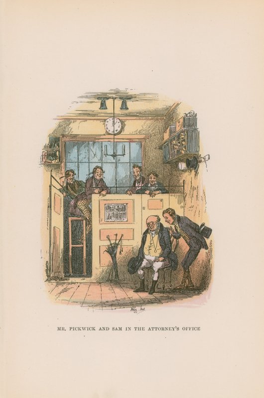 Illustration för Pickwick Papers av Hablot Knight Browne