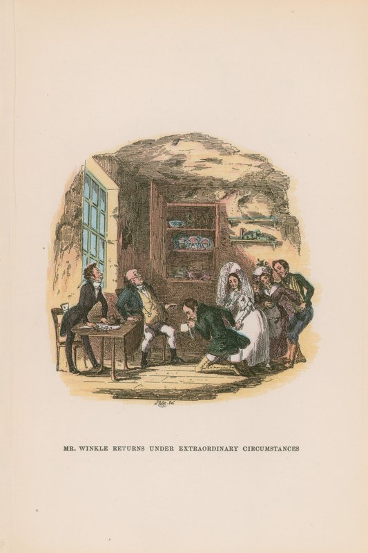 Illustration för Pickwick Papers av Hablot Knight Browne