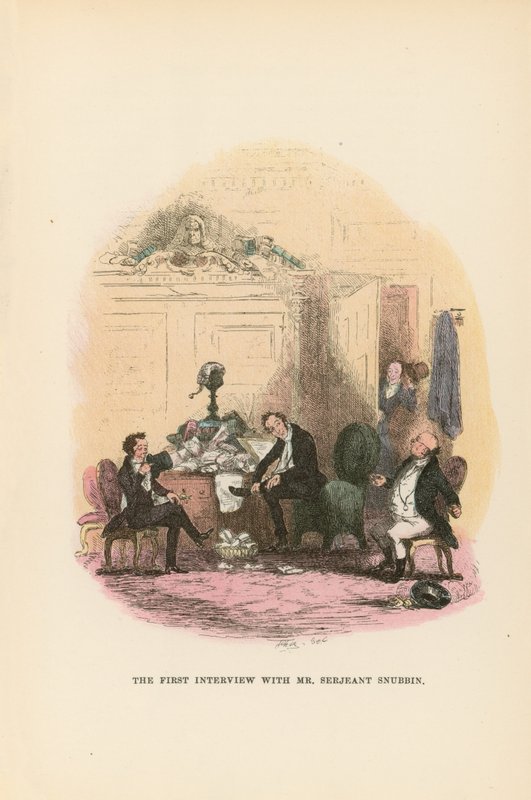 Illustration för Pickwick Papers av Hablot Knight Browne