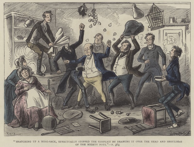 Illustration för Pickwick Papers av Hablot Knight Browne