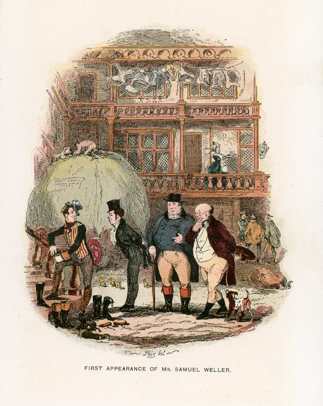 Illustration för Pickwick Papers av Hablot Knight Browne