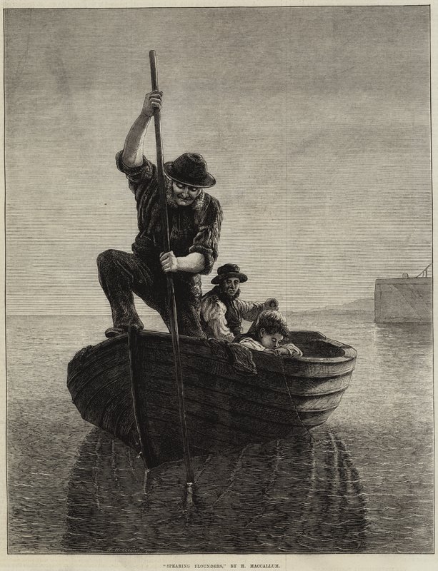 Spearing flundror av Hamilton Macallum
