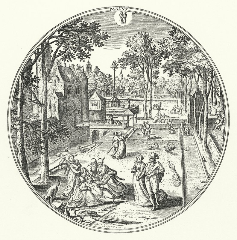 maj (gravyr) av Hans (after) Bol