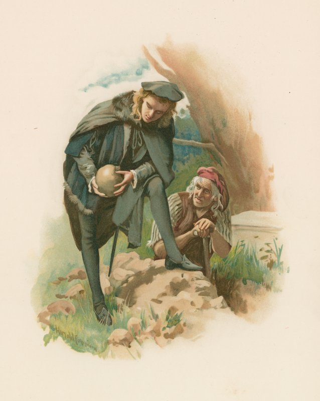 Hamlet - Kyrkogårdsscen av Harold Copping