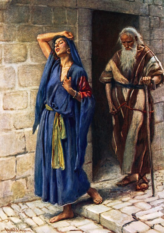 Jerobeams hustru av Harold Copping