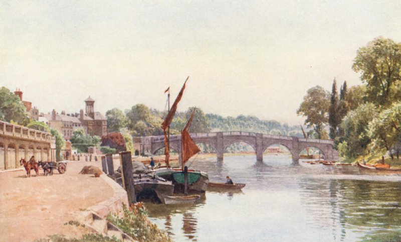 Richmond (färglitografi) av Harold Sutton Palmer