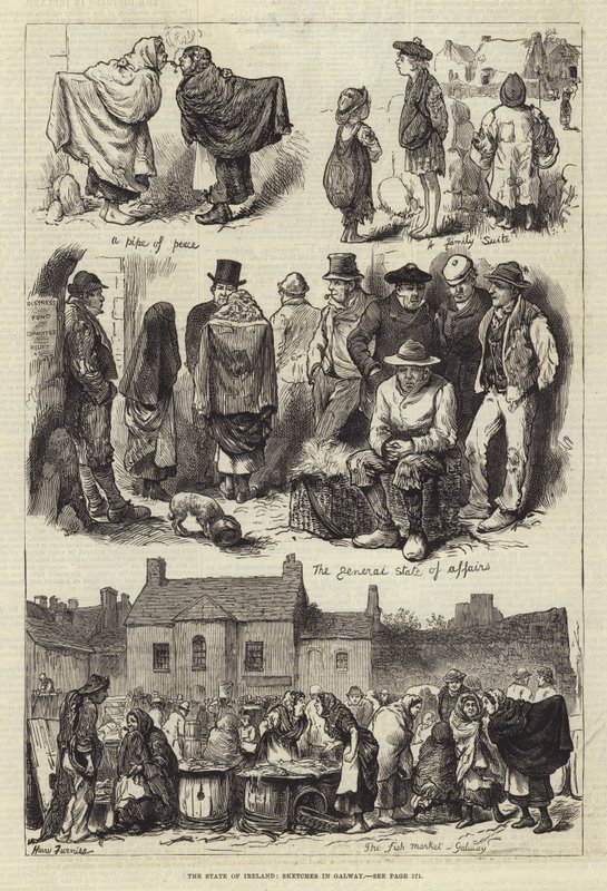 Staten i Irland, Skisser i Galway av Harry Furniss
