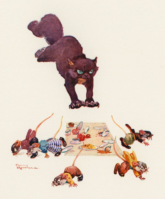 Mösskommittén (färg litho) av Harry Rountree