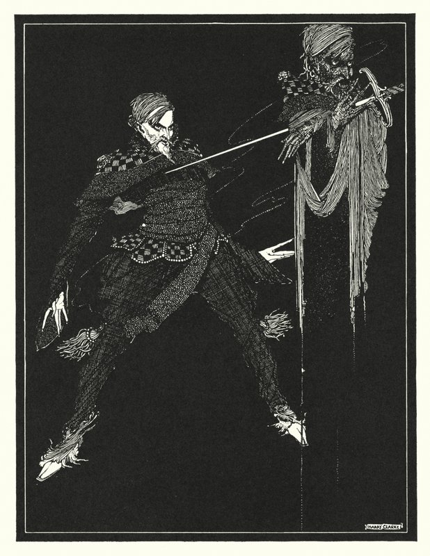 Edgar Allan Poe: William Wilson (litografi) av Harry Clarke