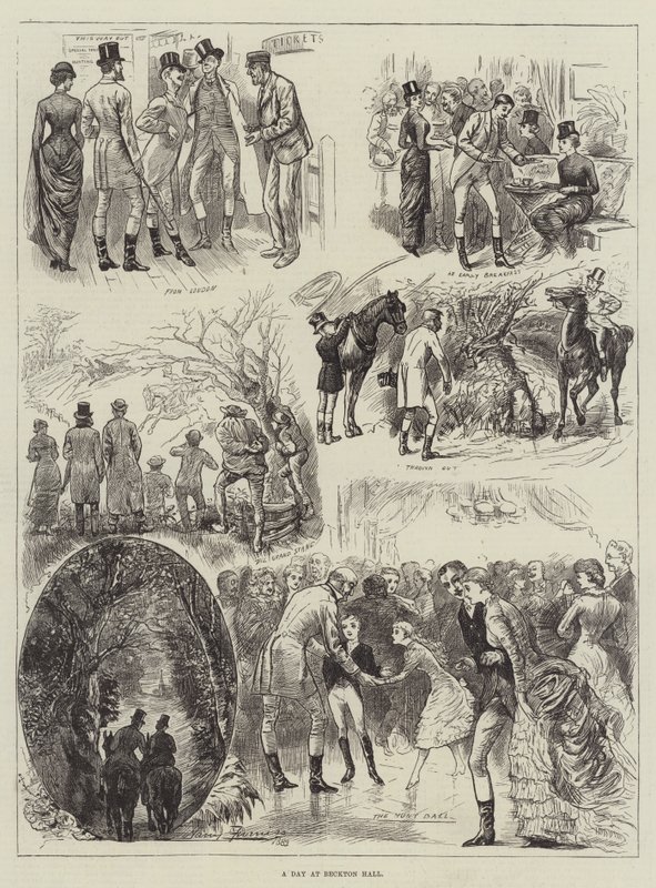 En dag på Beckton Hall av Harry Furniss