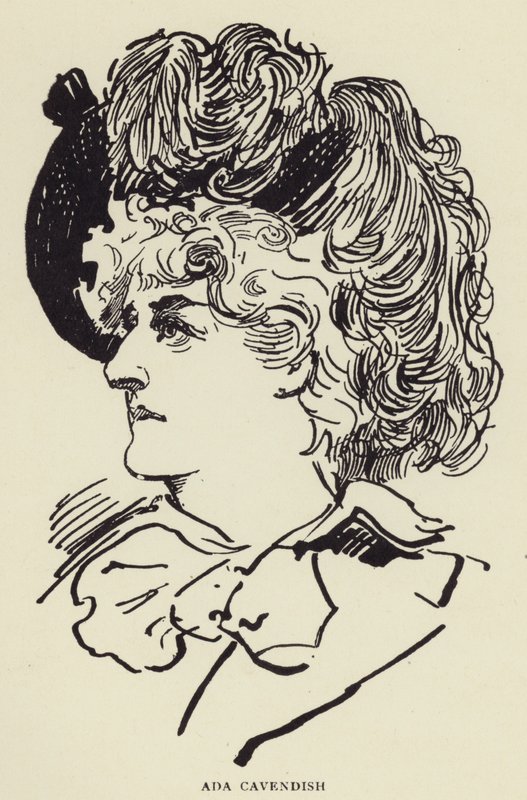 Ada Cavendish av Harry Furniss