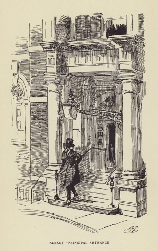 Albany, huvudingång av Harry Furniss