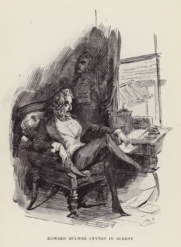Edward Bulwer Lytton i Albany av Harry Furniss