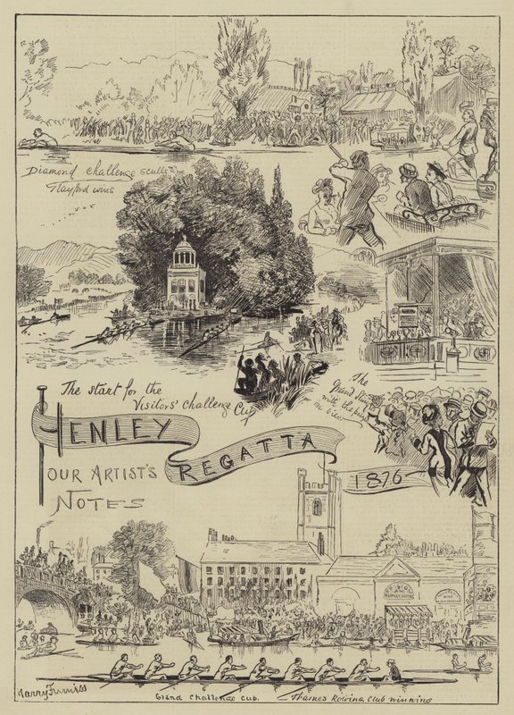 Henley Regatta, 1876 av Harry Furniss