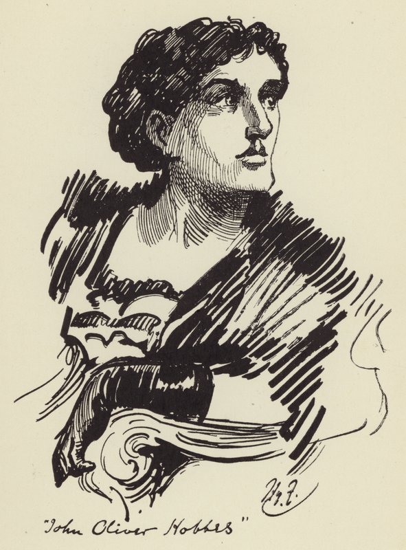 John Oliver Hobbes av Harry Furniss
