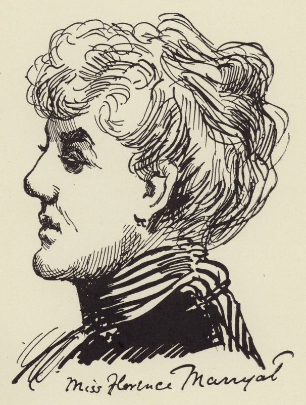 Miss Florence Marryat av Harry Furniss