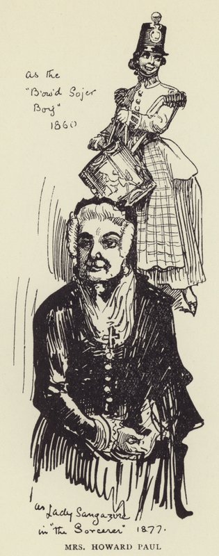 Mrs Howard Paul av Harry Furniss