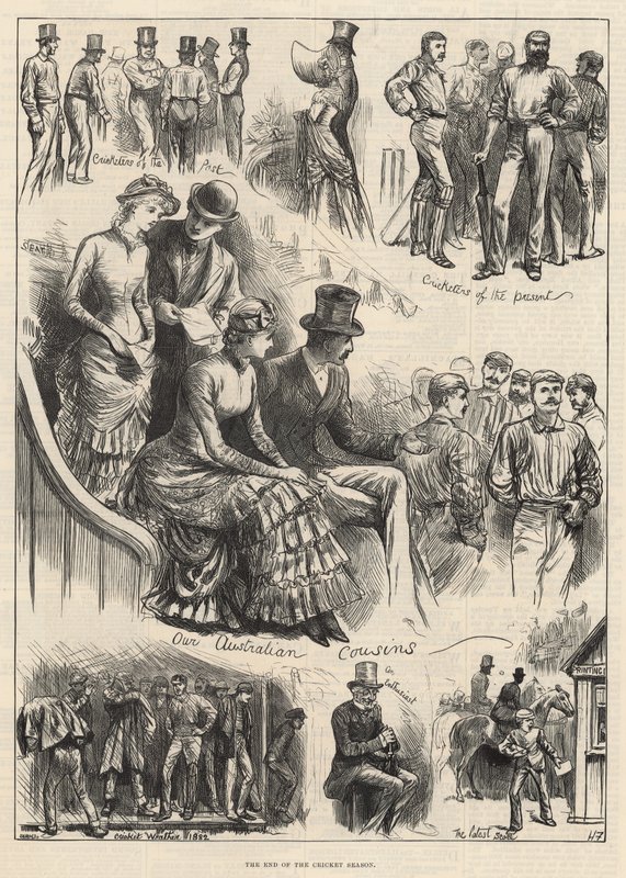 Slutet på cricketsäsongen (gravyr) av Harry Furniss