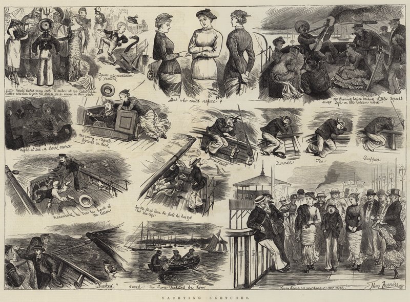 Yachting Skisser av Harry Furniss