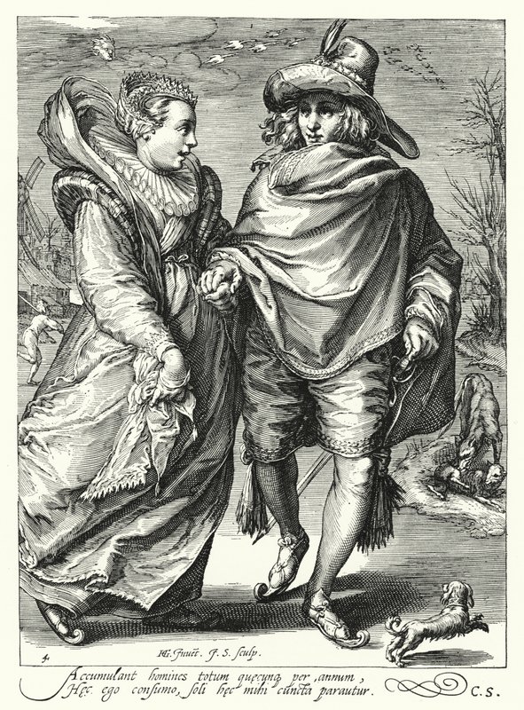 Vinter (gravyr) av Hendrik (after) Goltzius