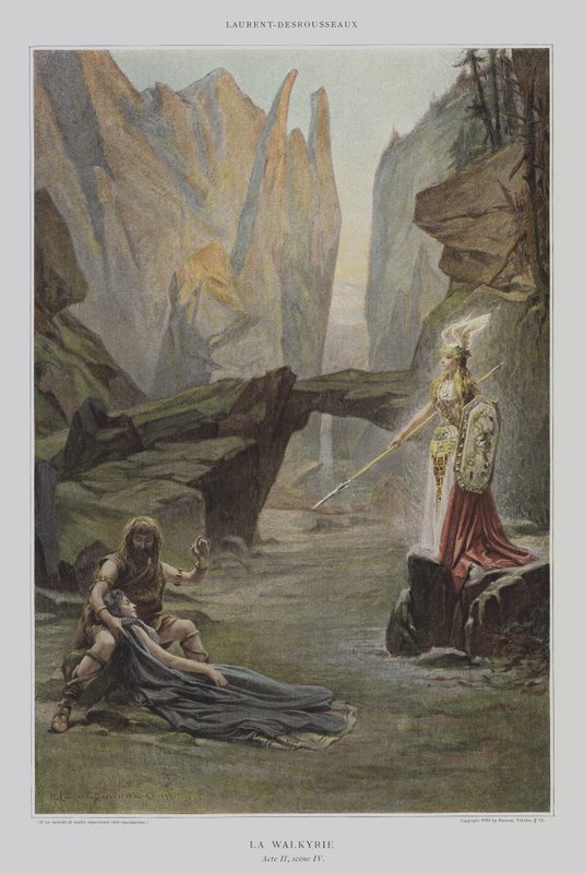 La Walkyrie (Valkyrian) av Henri Alphonse Louis Laurent Desrousseaux