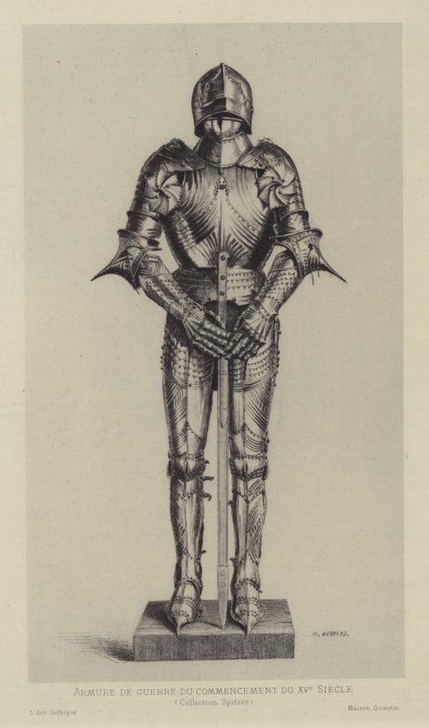 Rustning, tidigt 1400-tal av Henri Charles Guérard