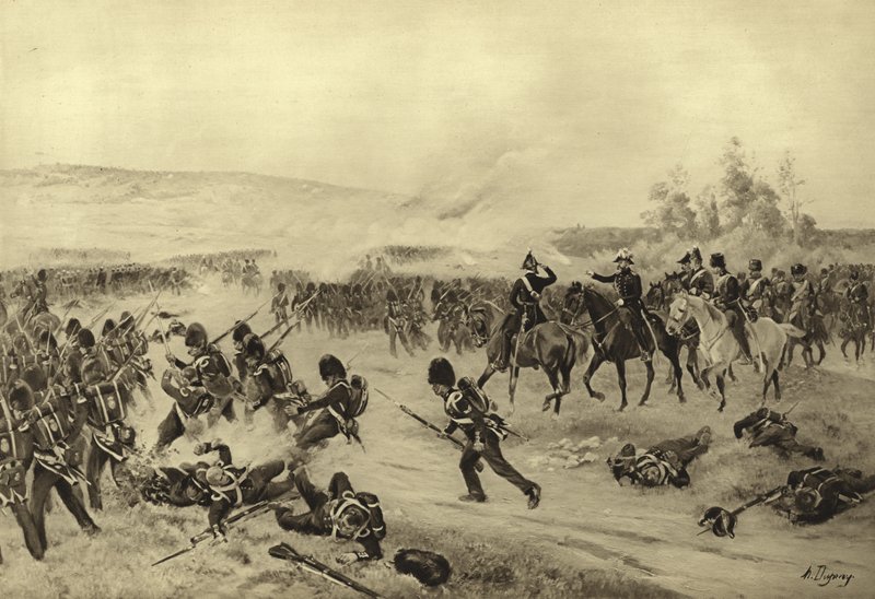 Slaget vid Alma, 1854 (djuptryck) av Henri Louis Dupray