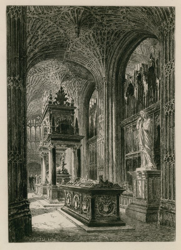 Interiör av Westminster Abbey av Henri Toussaint