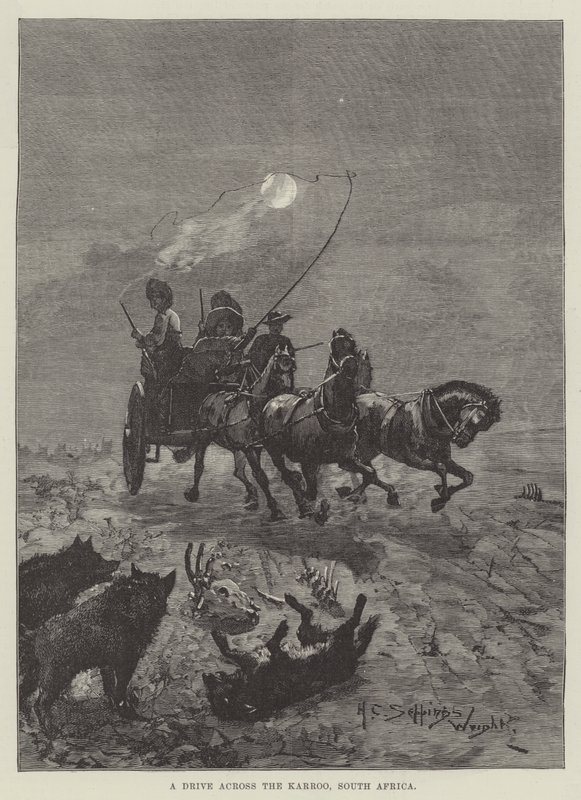 En biltur över Karoo, Sydafrika av Henry Charles Seppings Wright