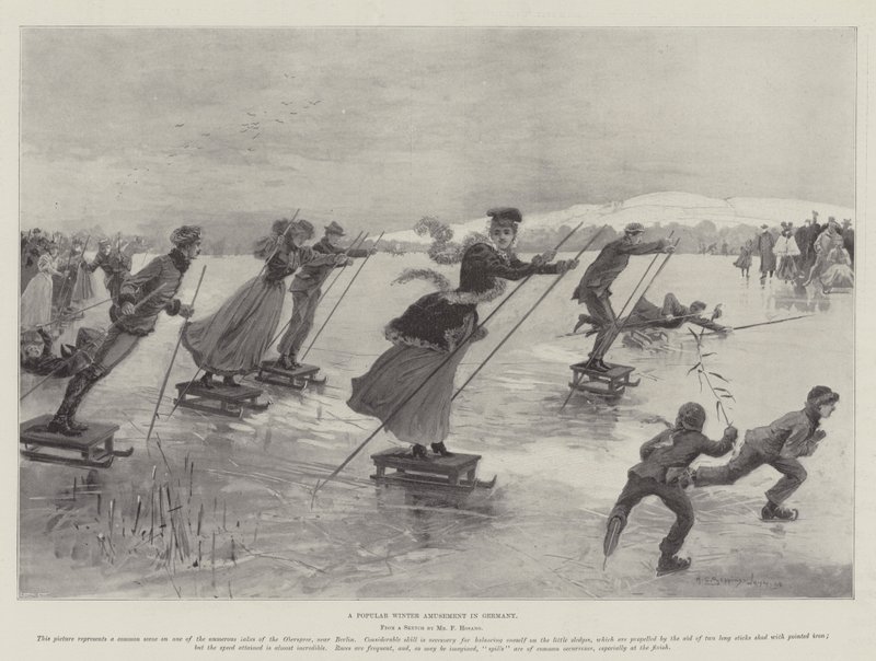 Ett populärt vinternöje i Tyskland av Henry Charles Seppings Wright