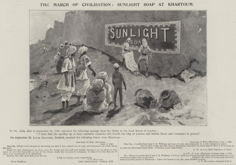 Annons, Sunlight Soap av Henry Charles Seppings Wright