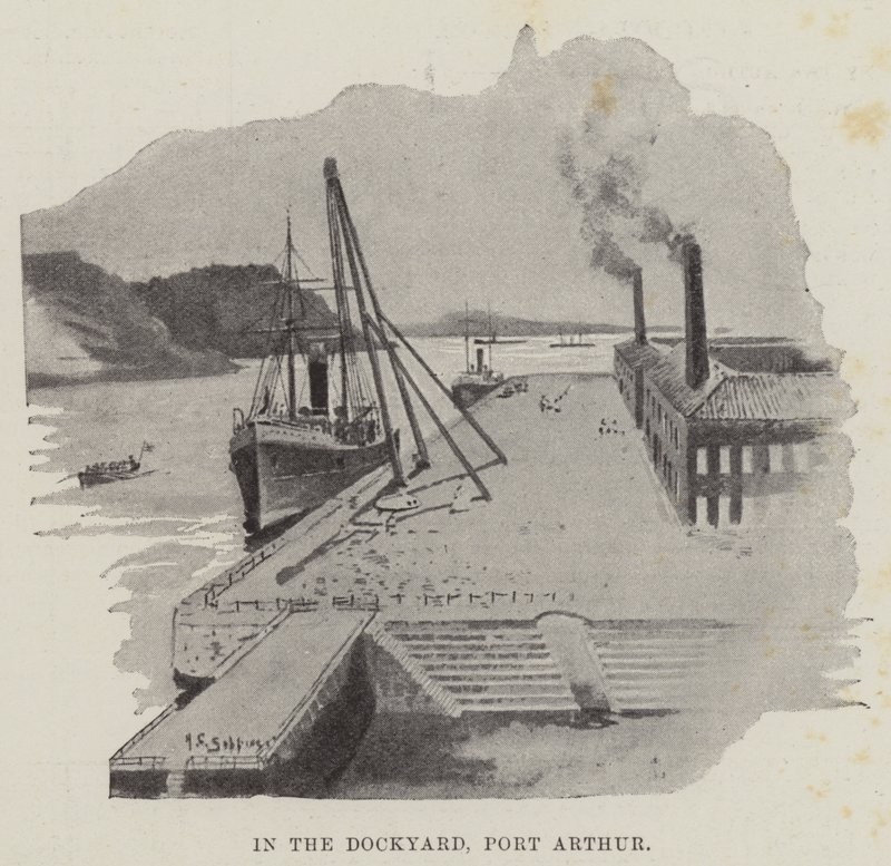På varvet, Port Arthur av Henry Charles Seppings Wright