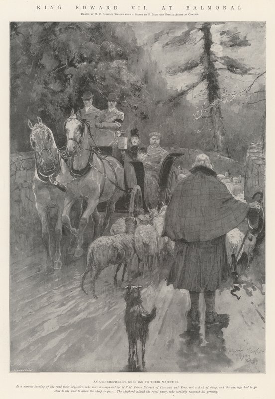 Kung Edward VII på Balmoral av Henry Charles Seppings Wright
