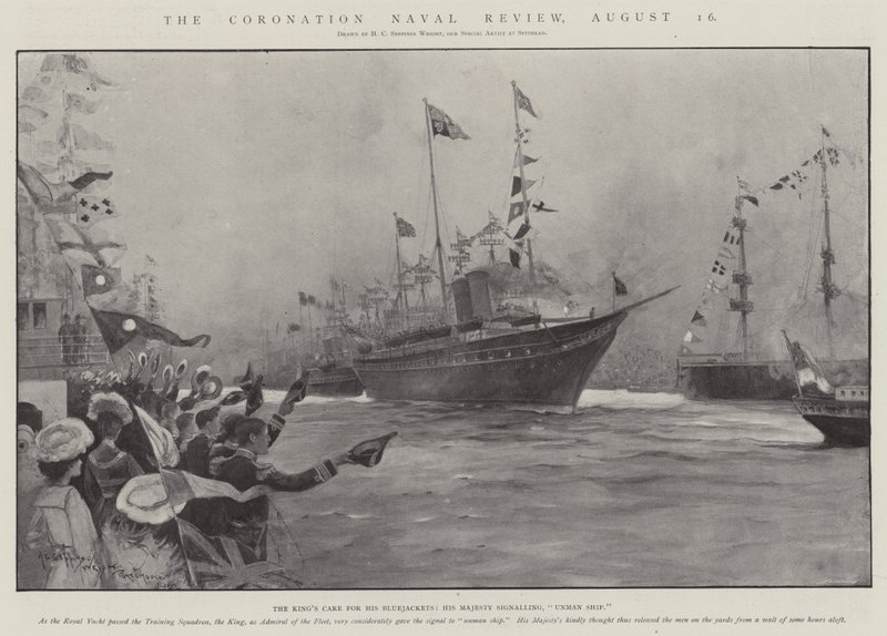 The Coronation Naval Review, 16 augusti av Henry Charles Seppings Wright