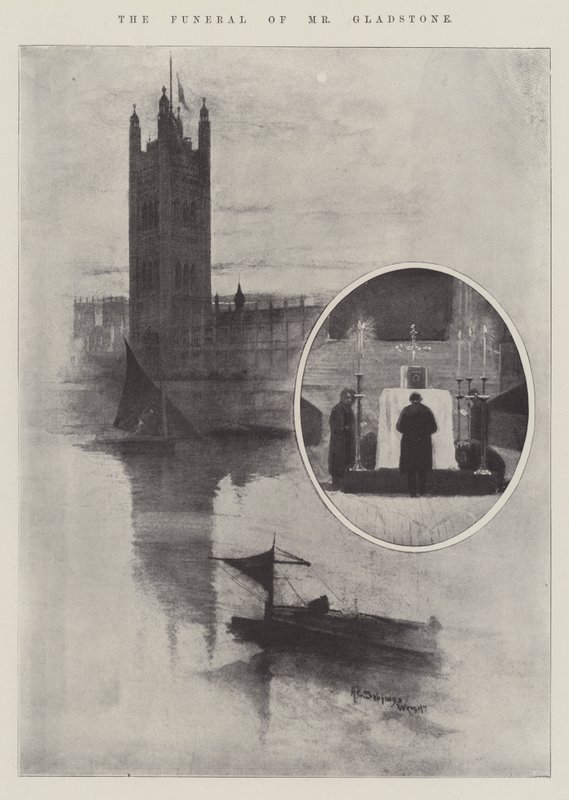 Mr Gladstones begravning av Henry Charles Seppings Wright