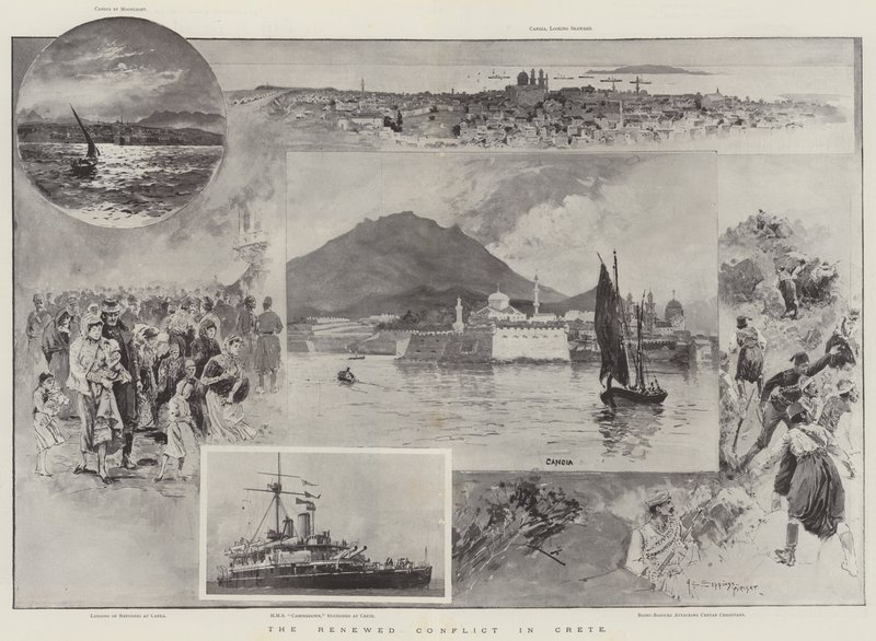 Den förnyade konflikten på Kreta av Henry Charles Seppings Wright