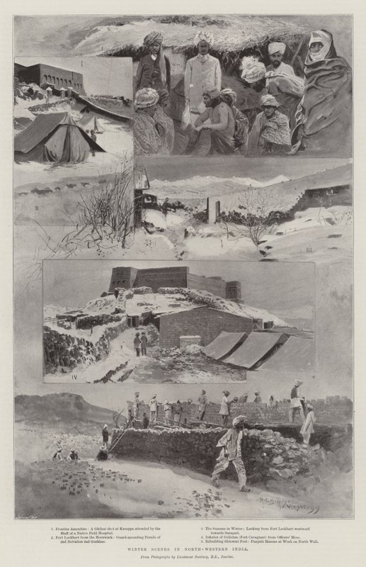 Vinterlandskap i nordvästra Indien av Henry Charles Seppings Wright
