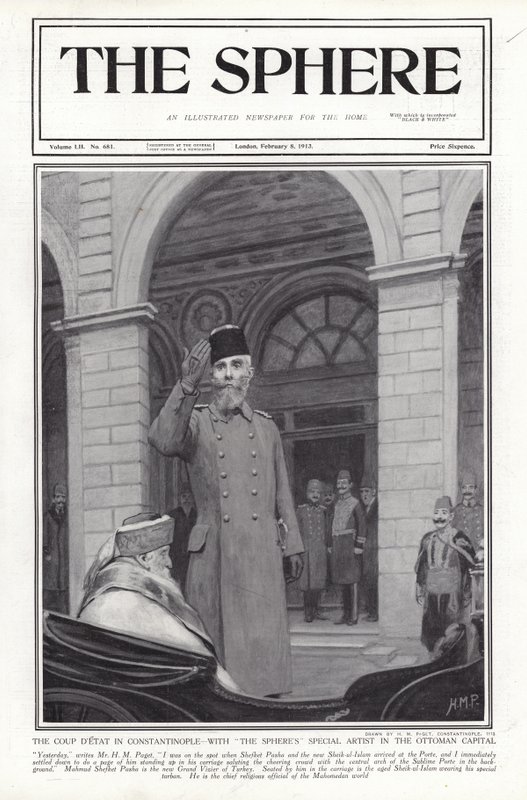 Statskupp i Konstantinopel, Turkiet, 1913 av Henry Marriott Paget