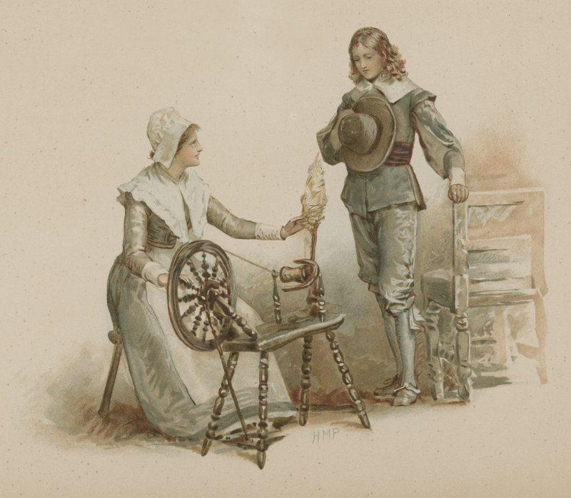 Miles Standish (kromolit) av Henry Marriott Paget
