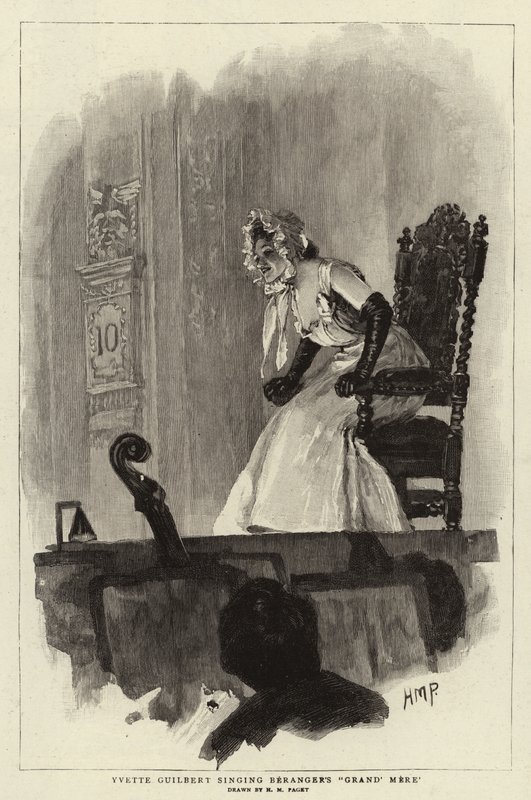 Yvette Guilbert sjunger Beranger