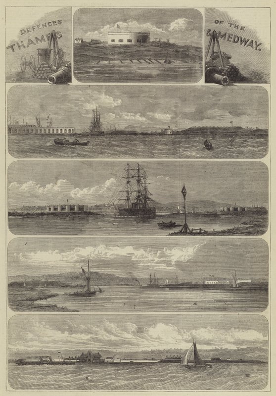 Försvar av Themsen och Medway av Henry Spernon Tozer