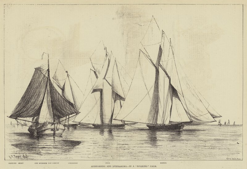 Spinnakers och Spinnakers, i ett dånande lugn av Henry Spernon Tozer