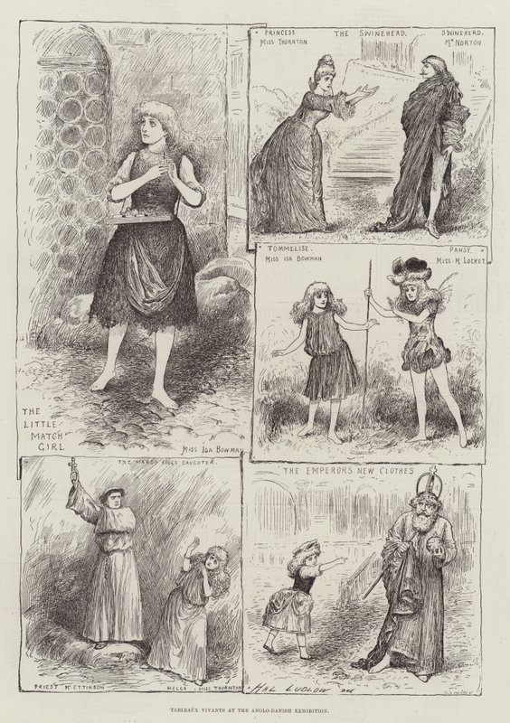 Tableaux Vivants på den engelsk-danska utställningen av Henry Stephen Ludlow